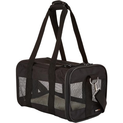 Amazon Basics Soft-Sided Mesh Pet Travel Carrier