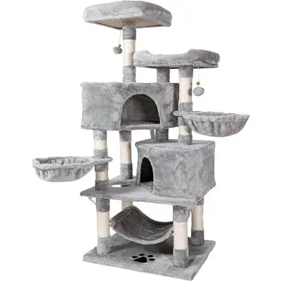 NEGATE Cat Tree for Indoor Cats- Multi-Level Cat Tree for Big Cats