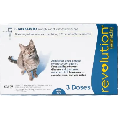 Revolution Topical Solution for Cats, 5.1-15 lbs