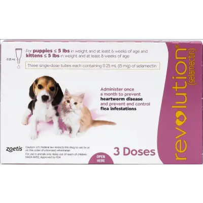 Revolution Topical Solution for Kittens & Puppies, under 5 lbs