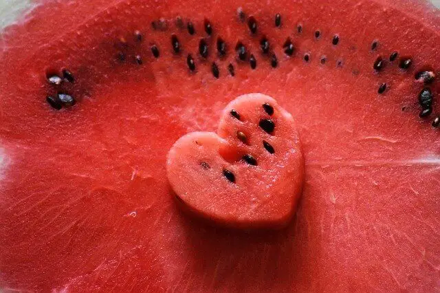 heart watermelon