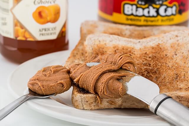 peanut-butter on bread