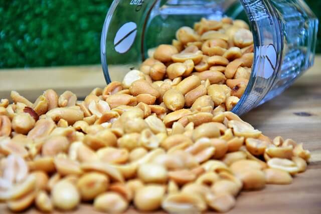 peanuts in jar